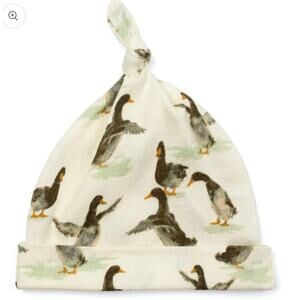 Milkbarn Organic Cotton Knot Hat, Duck Print, NWT, multiple Sizes Available